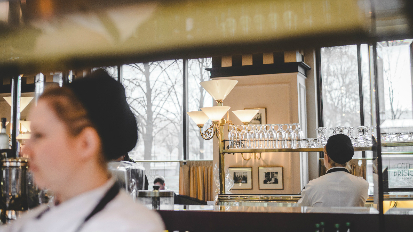 Waiter in Cafe Bristol